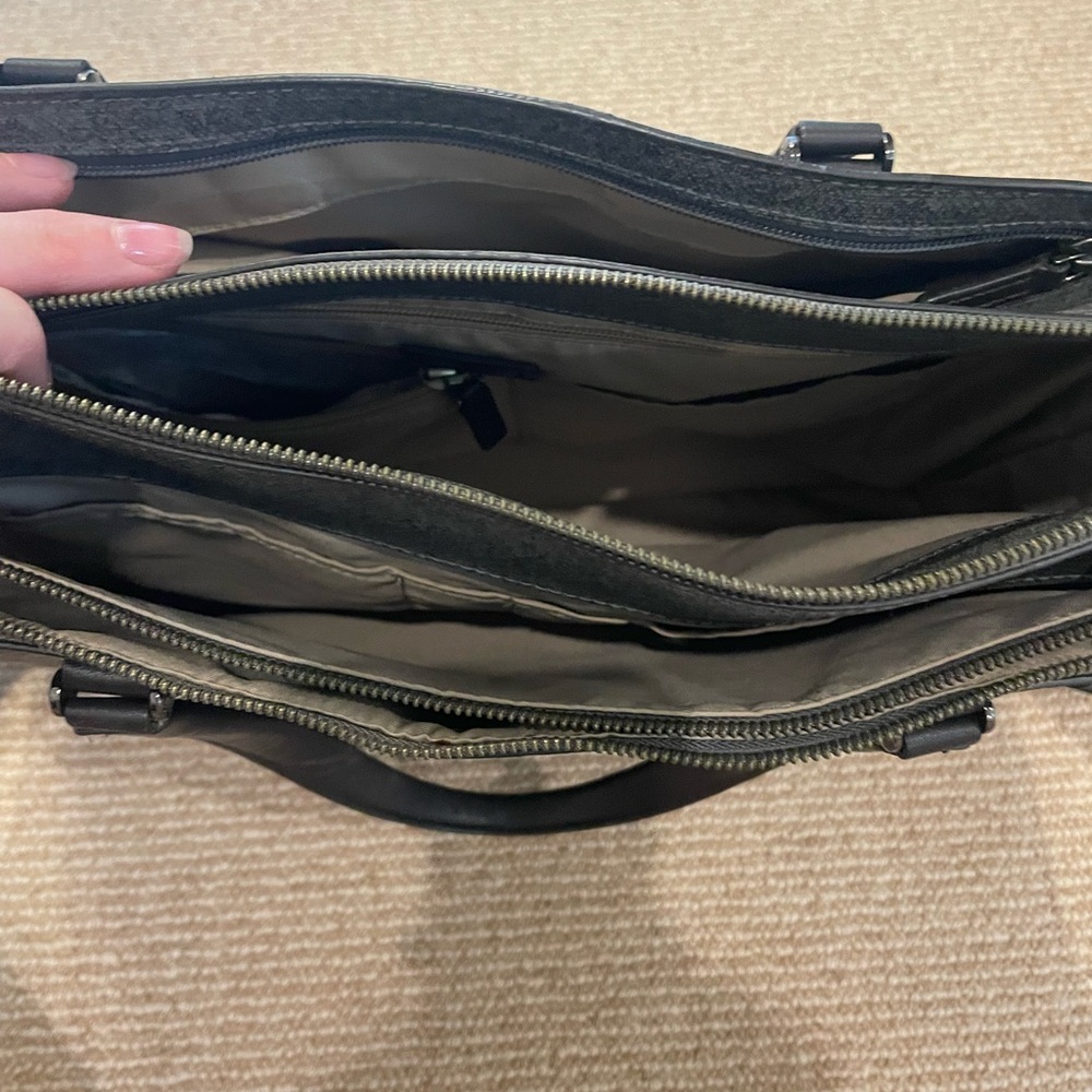Tumi Gray and Black Messenger Bag - Picture 4 of 5